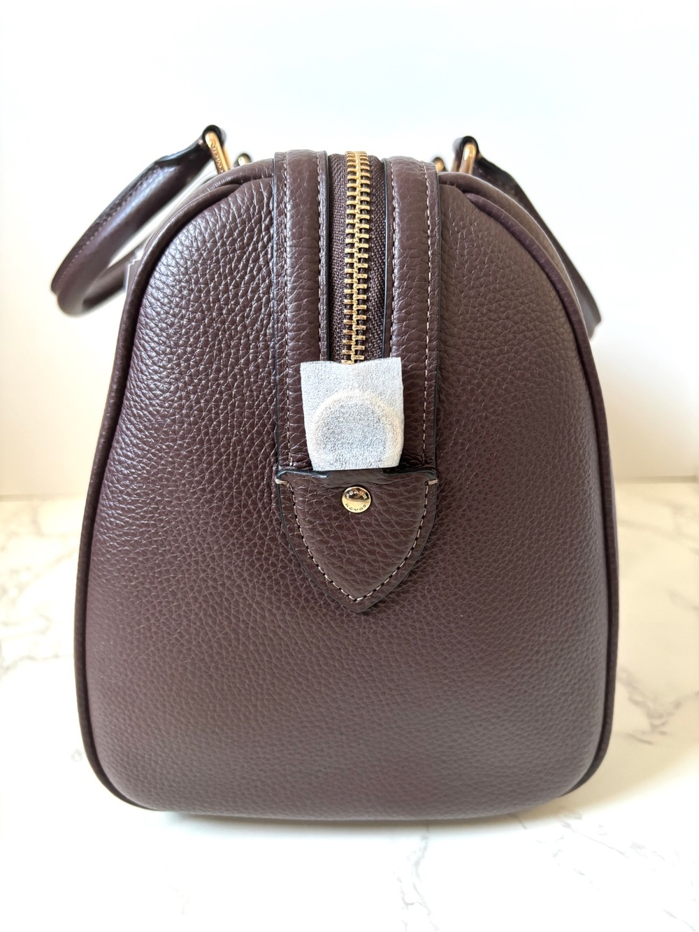 ❌SOLD❌ New Coach Large Rowan Satchel Handbag in Maple Leather - Picture 4 of 13